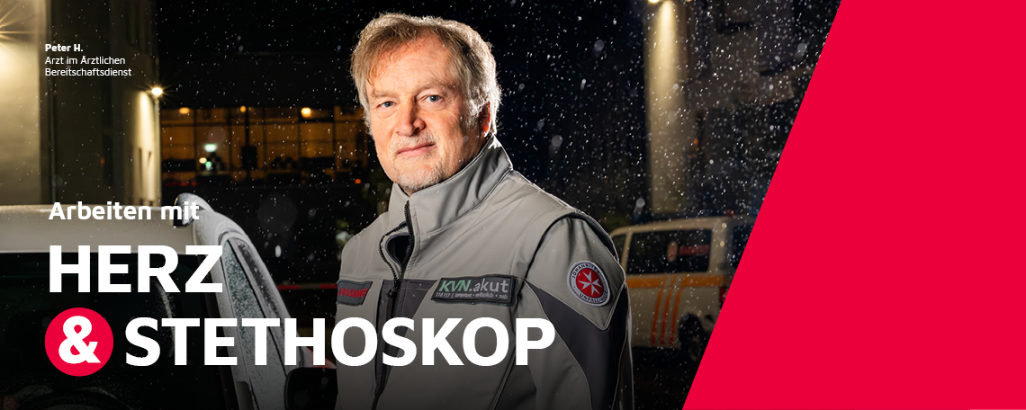 Ein Arzt im Ärztlichen Bereitschaftsdienst der Johanniter im Portrait.