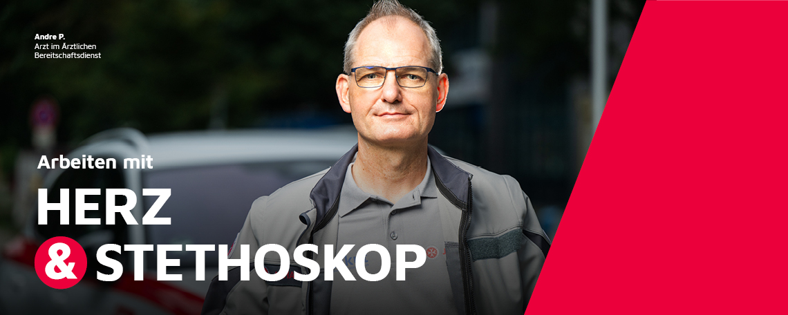 Ein Arzt im Ärztlichen Bereitschaftsdienst der Johanniter im Portrait.